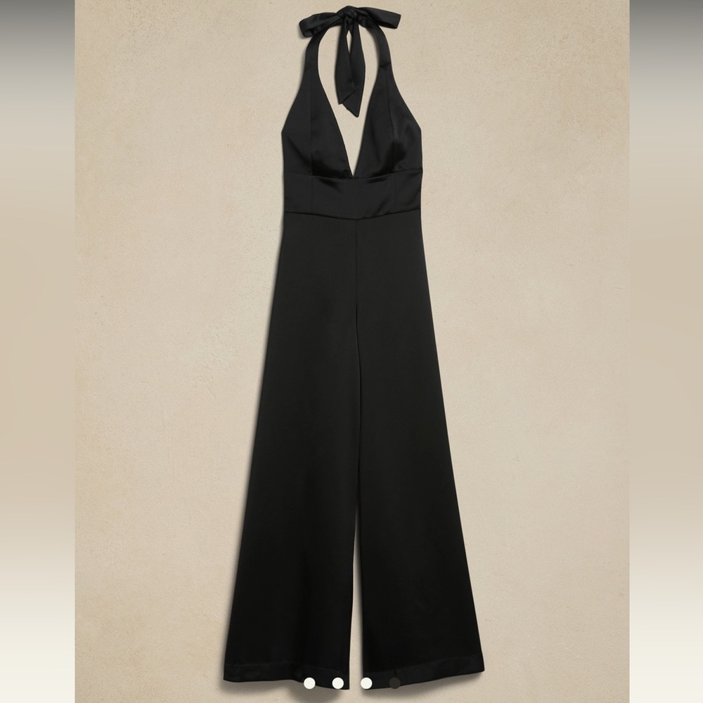 Banana Republic Black Halter Jumpsuit